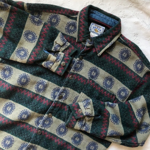 Blues by J. Arcaro Other - Western Style Wool Blend Button Down
